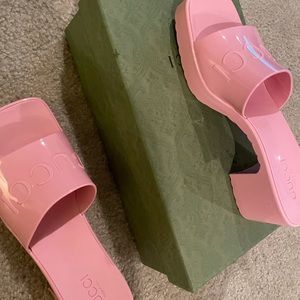 Gucci women’s  rubber slides